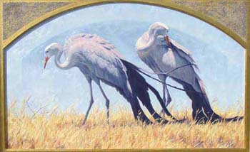 Blue moves.oil on linen, 33 x 54