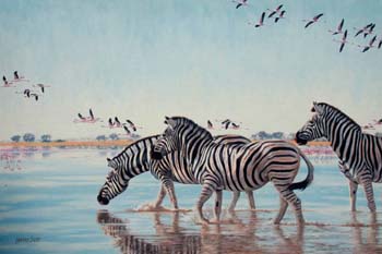 Breaking the Calm il on linen 20 x 30