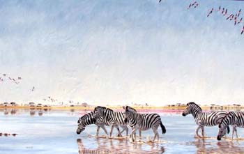 Testing the Waters Oil on linen 72 x 104