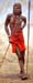 Masai Guardian, oil on linen, 77 x 31, private collection, P
